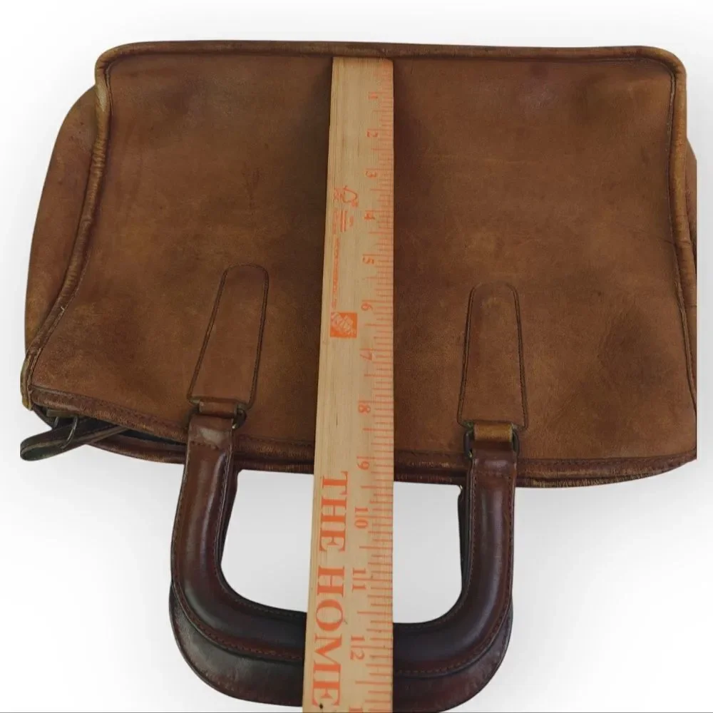 Coach Vitage Genuine Leather Tan Brown Leather Satchel Bag